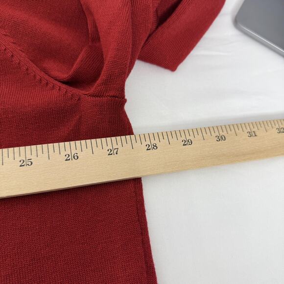 Bob Mackie Wearable Art Sweater Cardigan Womens 3X Red Sequin Wing Embellished - Picture 5 of 6